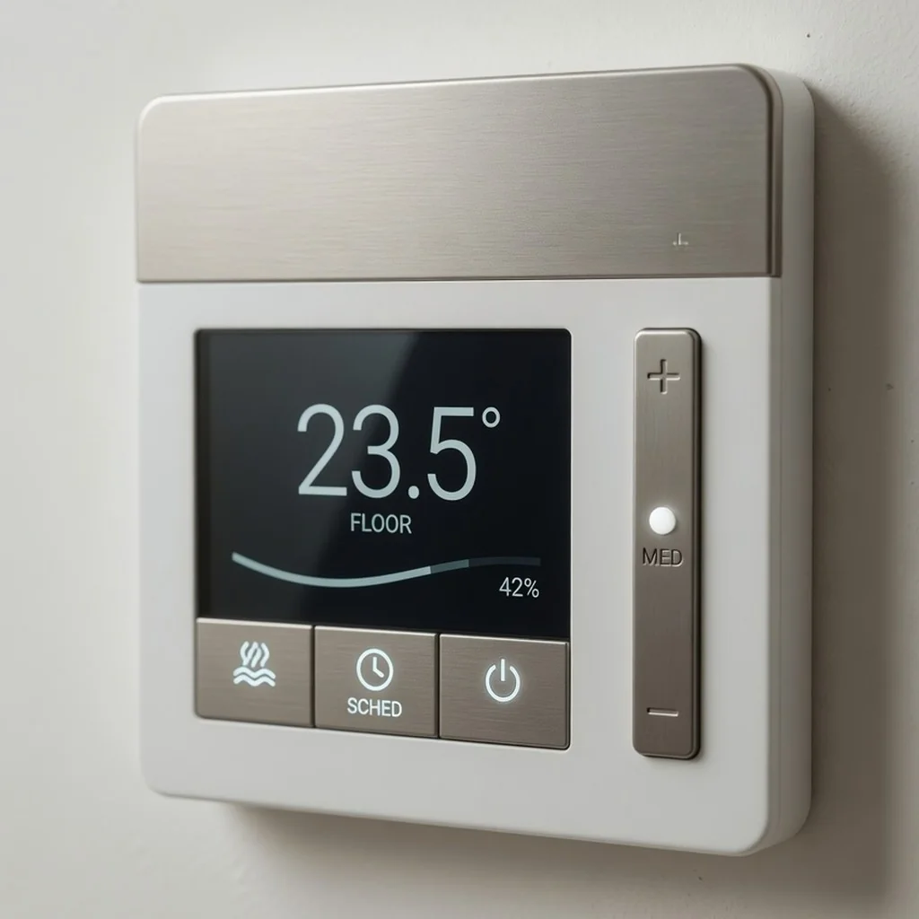Underfloor heating thermostat